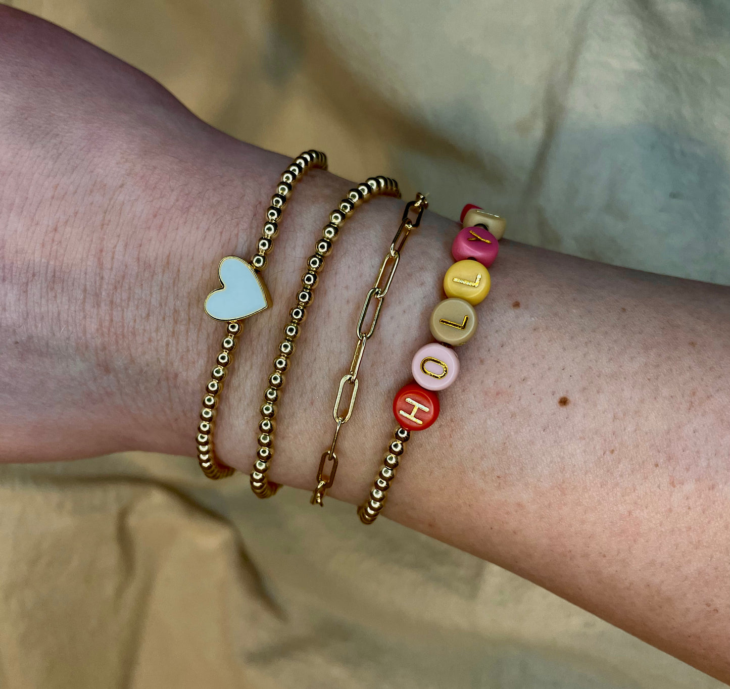 Gold filled custom bracelet