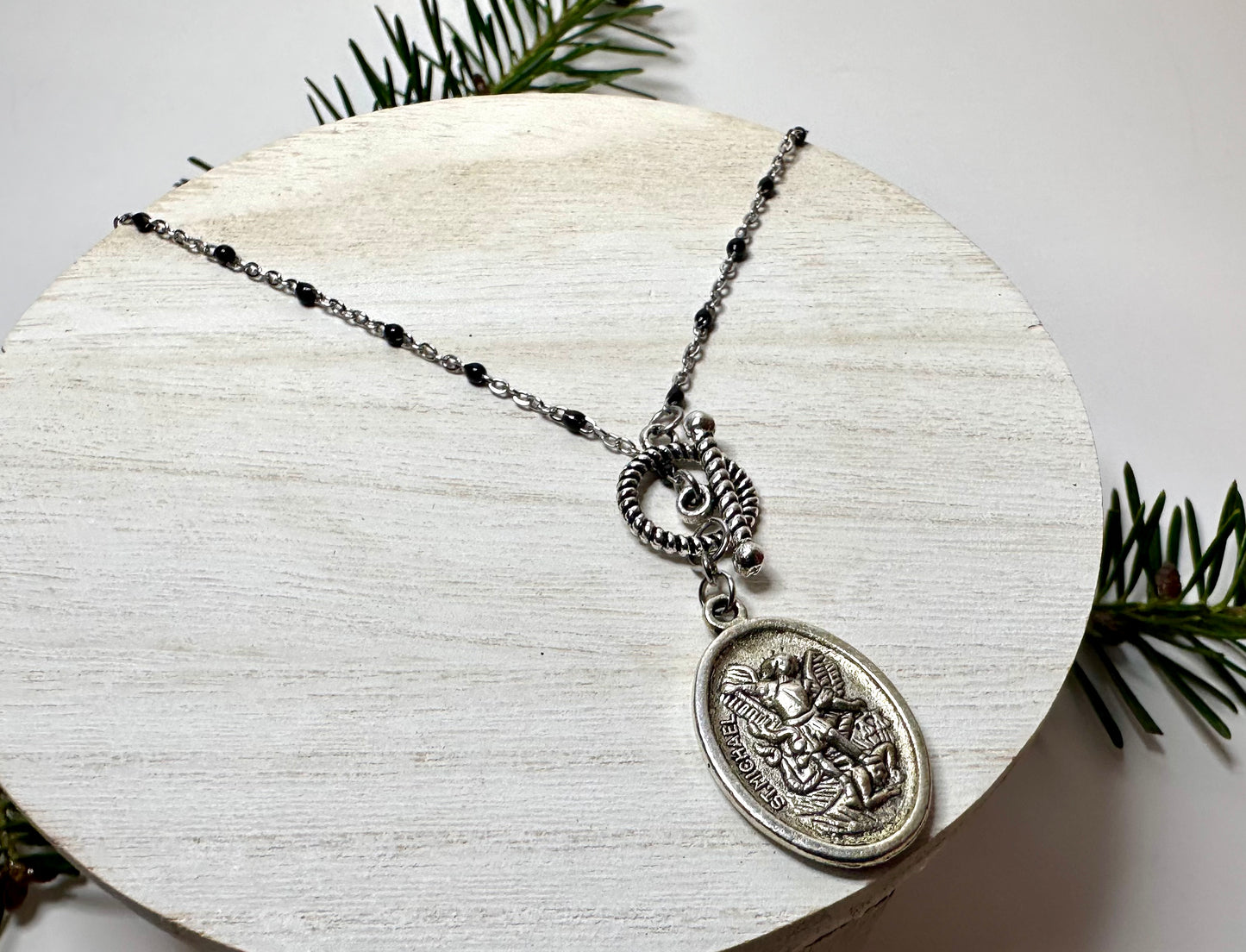 St. Michael Toggle Necklace