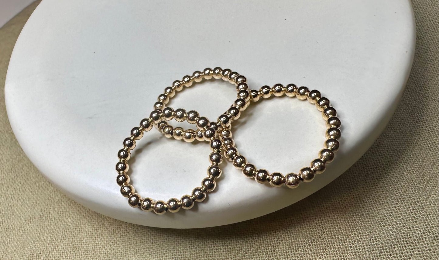 Beaded 3mm Ring